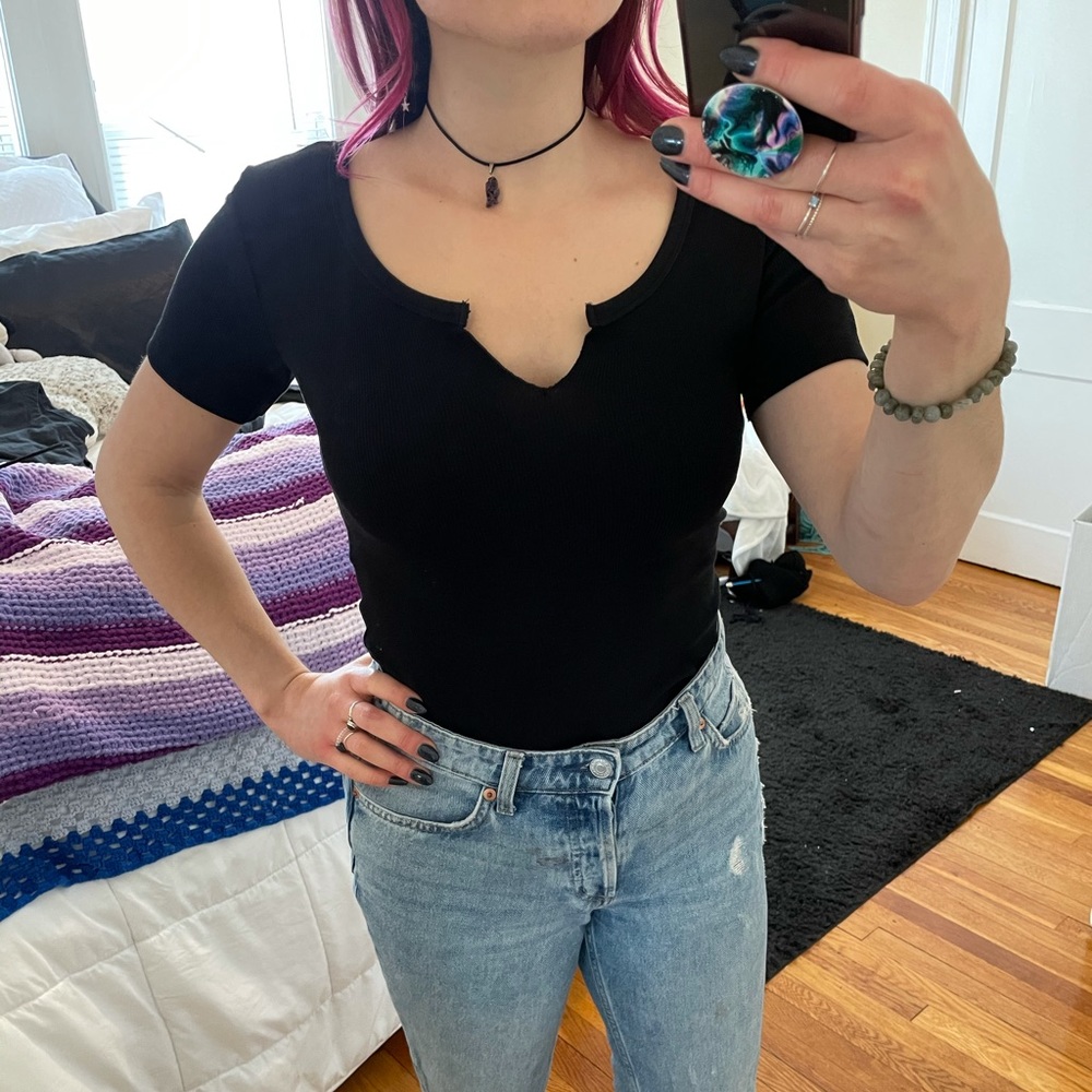 Black T Shirt Bodysuit